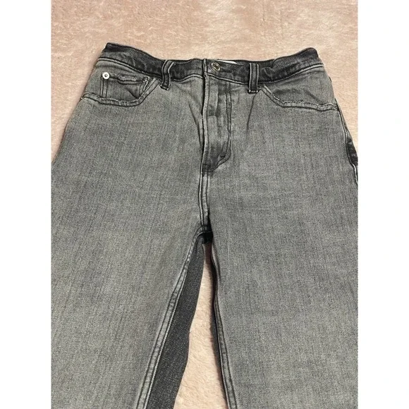 Abercrombie & Fitch The Ankle Straight Ultra High Rise Black Size 25/0R Bin11 - Picture 3 of 7